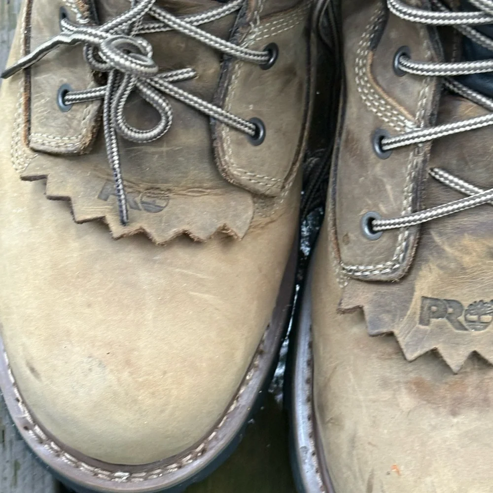 Timberland PRO Evergreen Men's Tan Work Boots - Picture 3 of 5